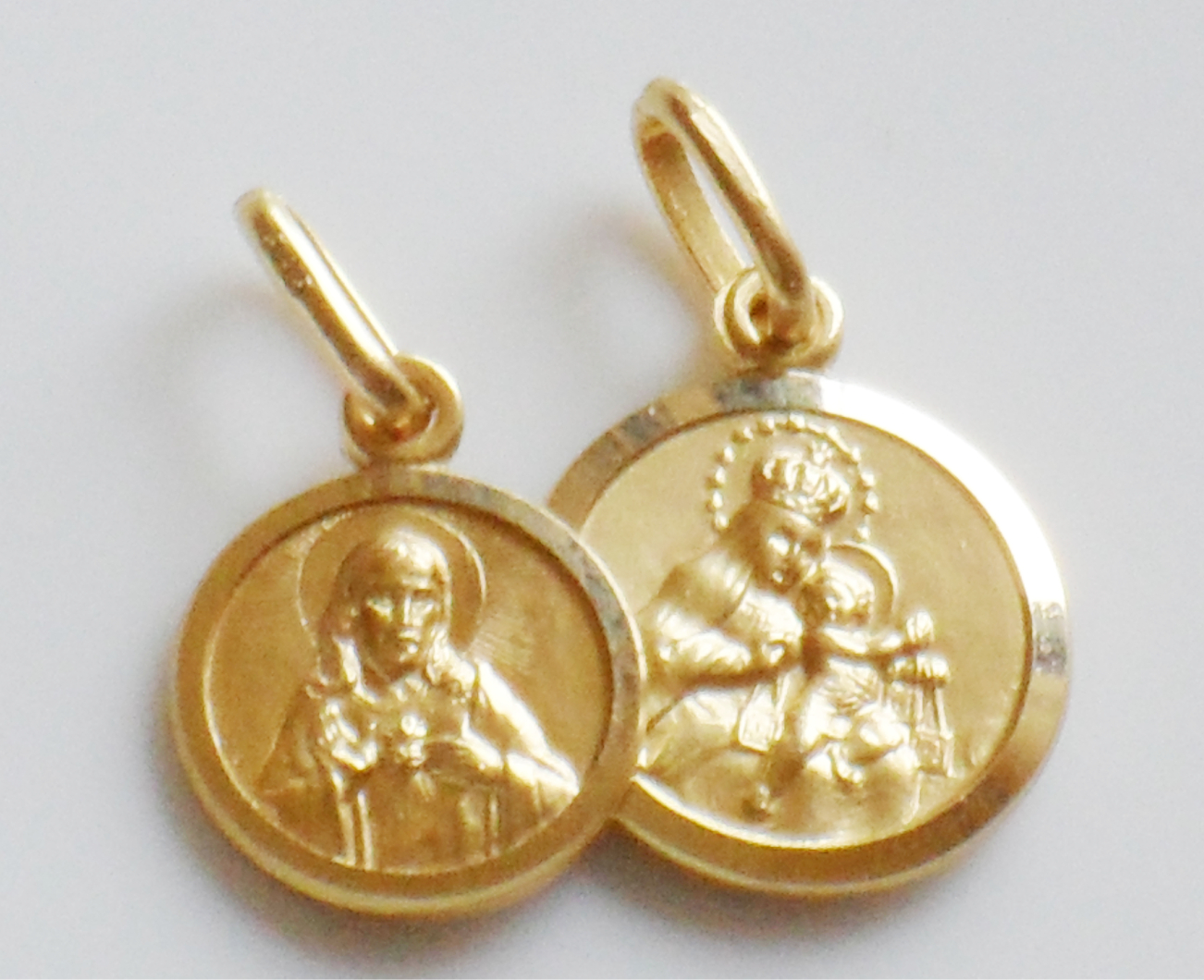 Medaglia Scapolare Del Carmelo Oro